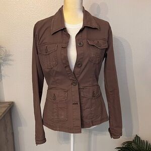 Plugg Women's Tan Utility Jacket